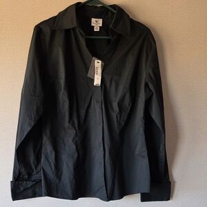 Worthington Black Long Sleeve Top